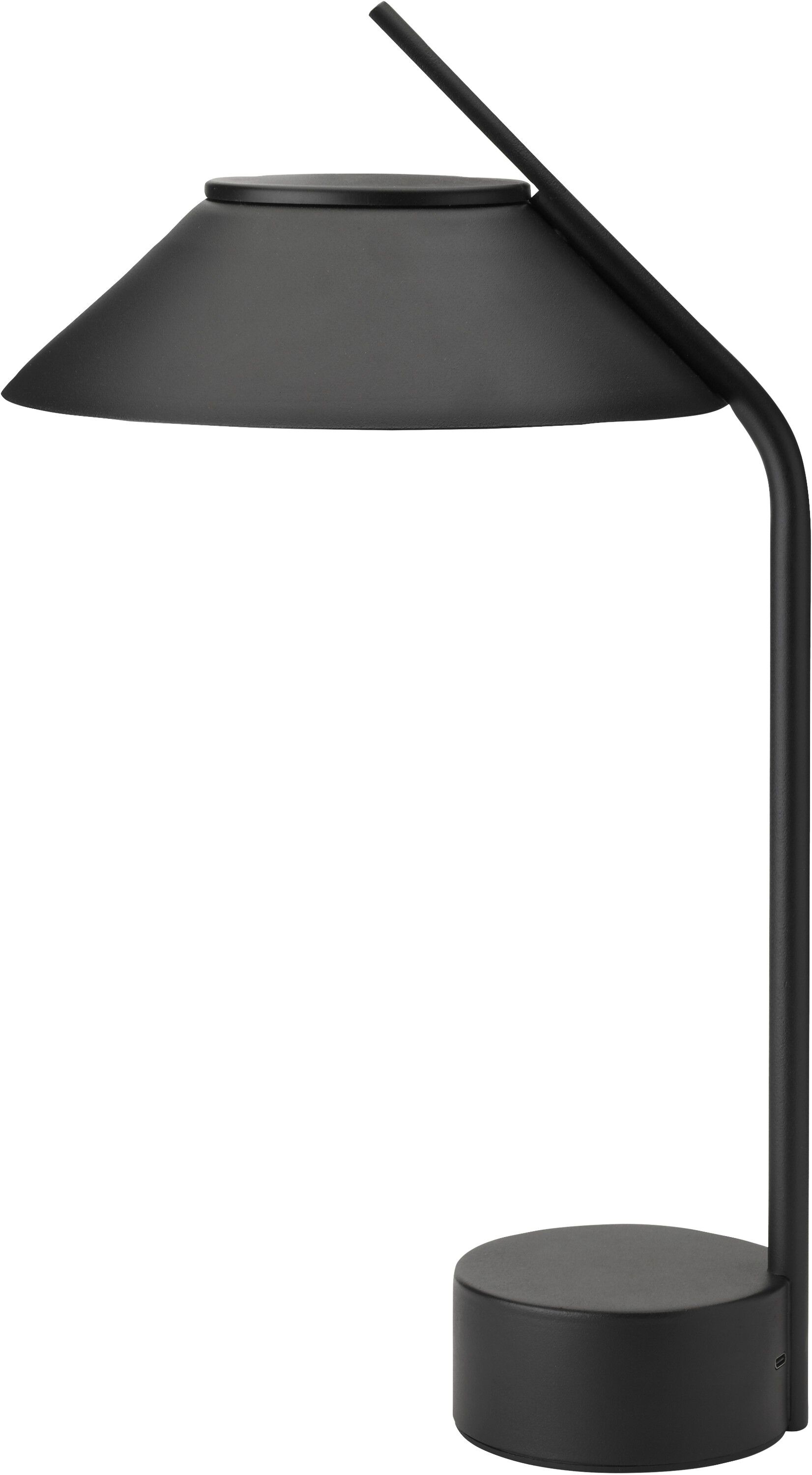 Vinkel LED lampa, portable black