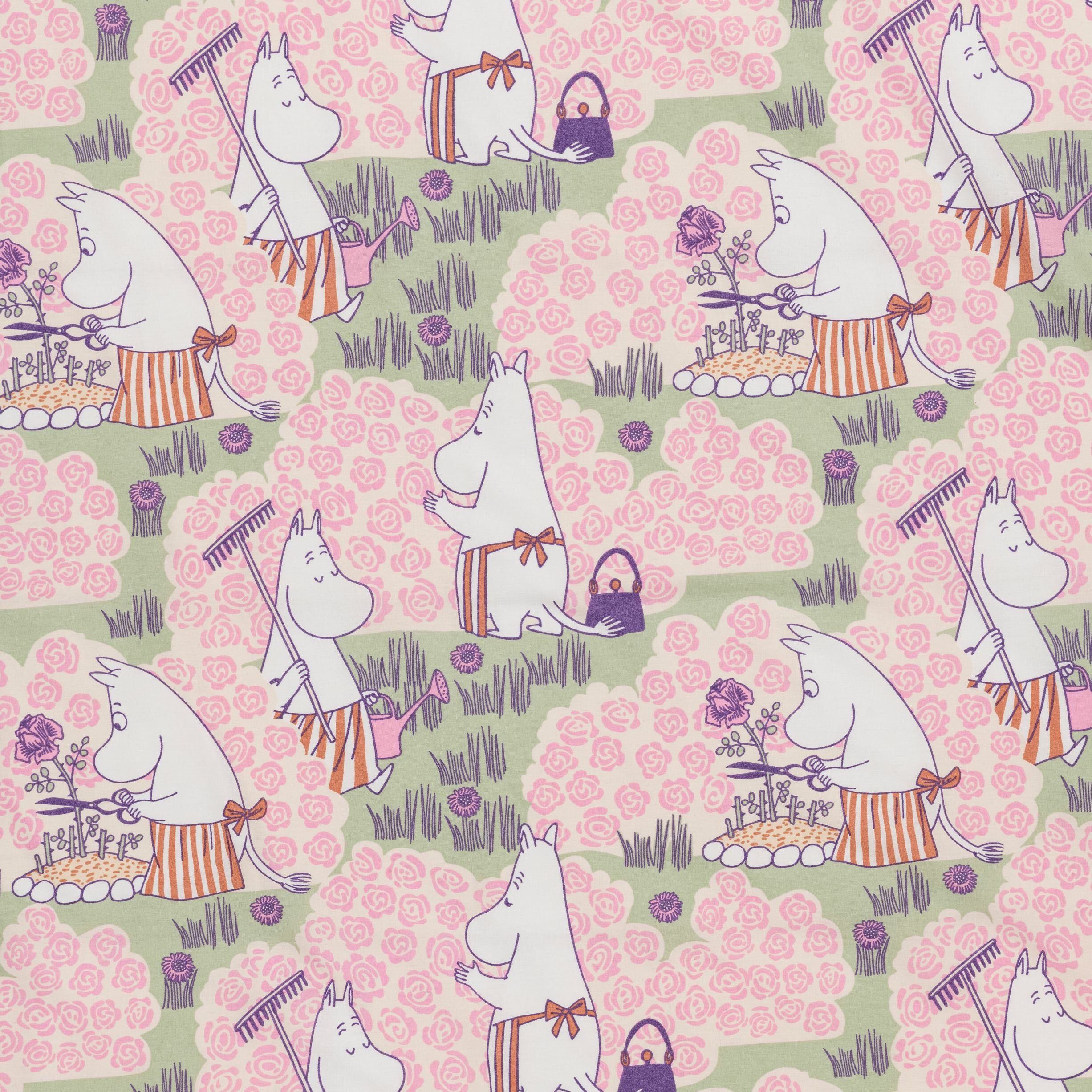 Moomin pllwcs 50x70 Rose Garden GOTS