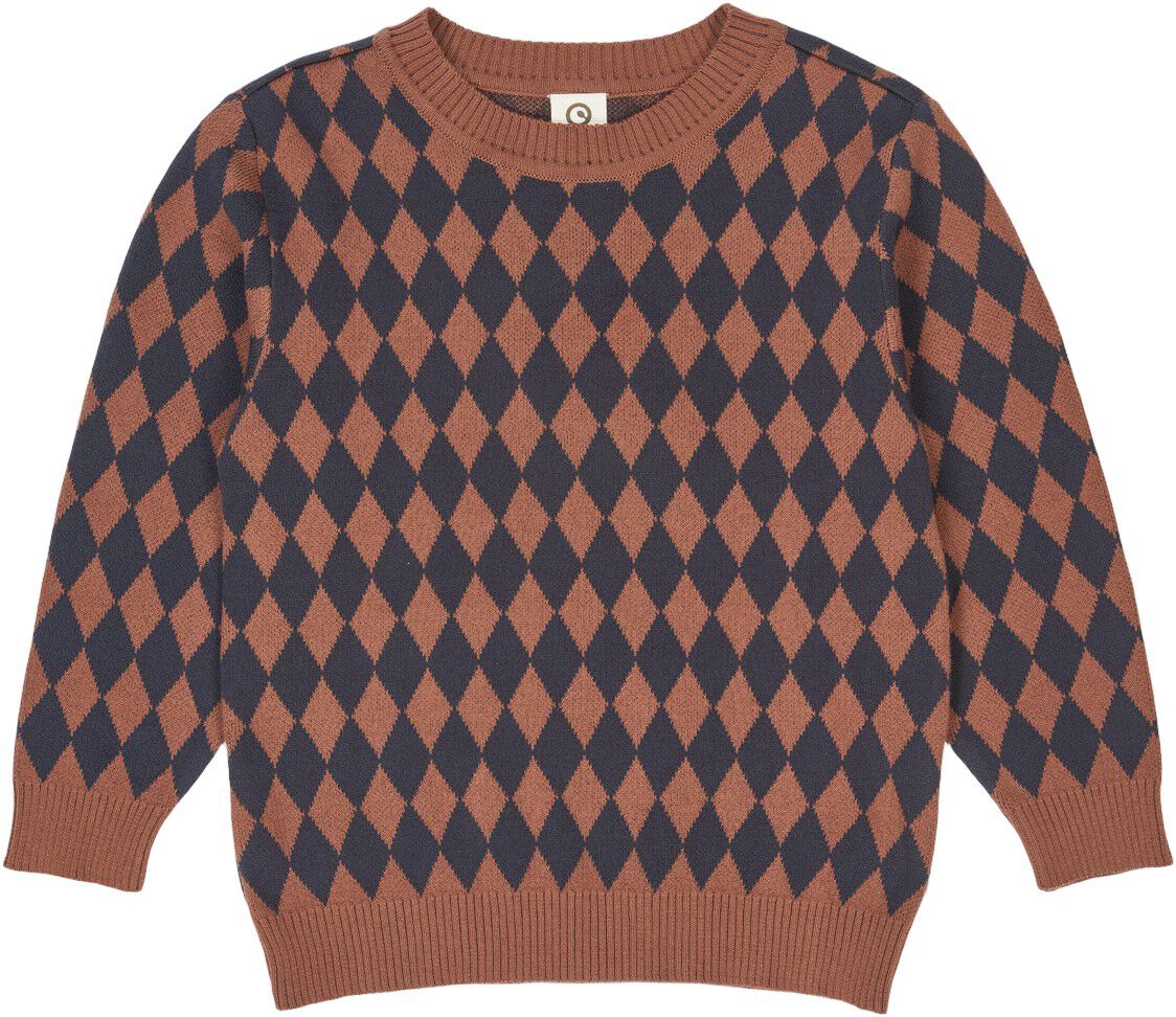 Harlequin knit sweater