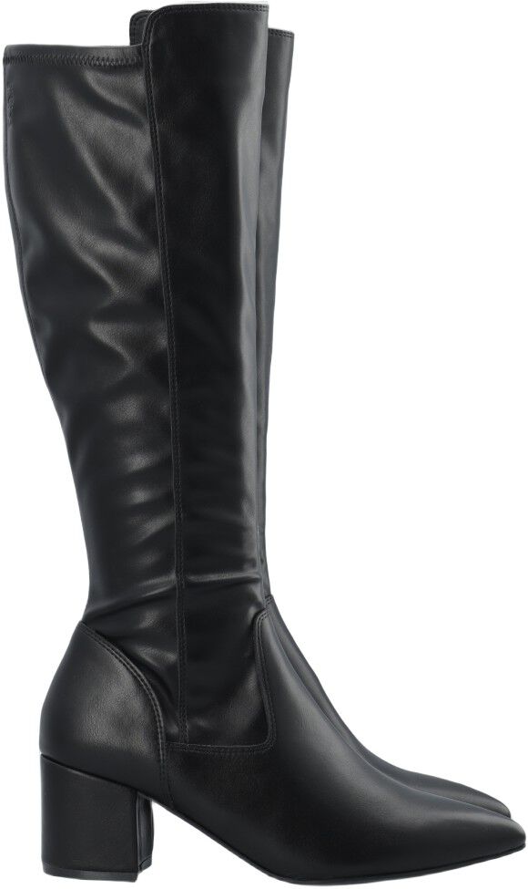 BIADEVIVED Stretch Knee High Boot Smooth Faux Leather
