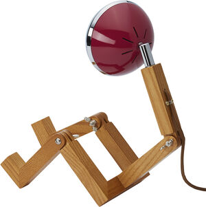 Mini WATTSON Table Lamp, 5V, USB, G4 LED, Ash - Cherry Red