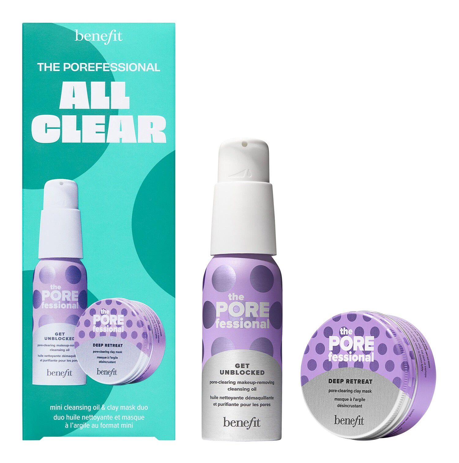 The POREfessional All Clear - Duo-set med reng&ouml;ringsolja och lermask