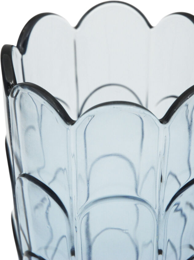 Lily Vase H19 cm blue iris