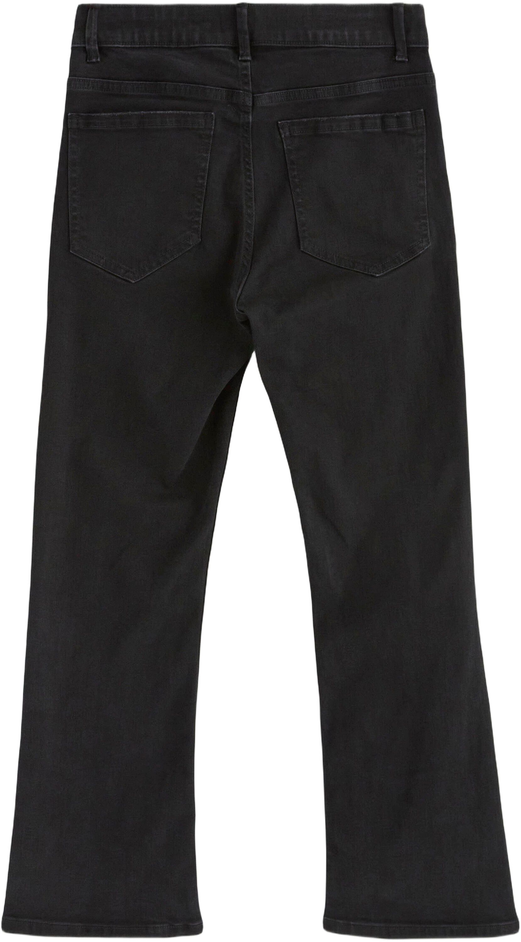 Midtaljede jeans i bomuldsdenim med