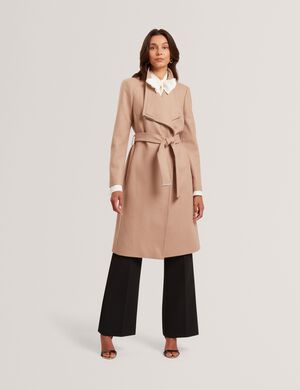 ROSE Mid Length Belted Wool Wrap Co