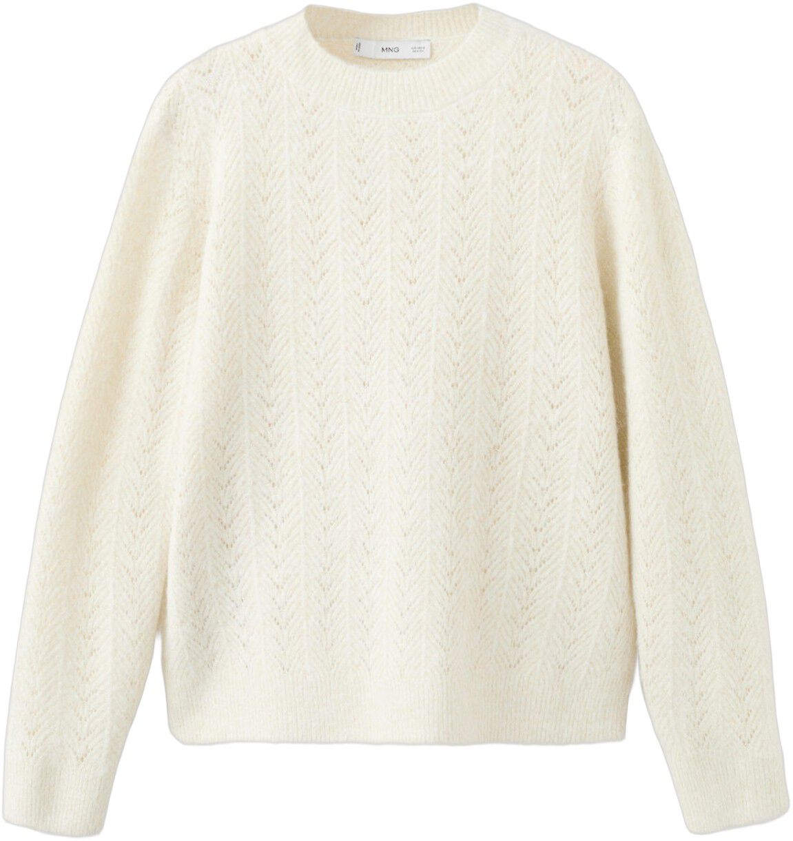 Cable-knit lurex sweater