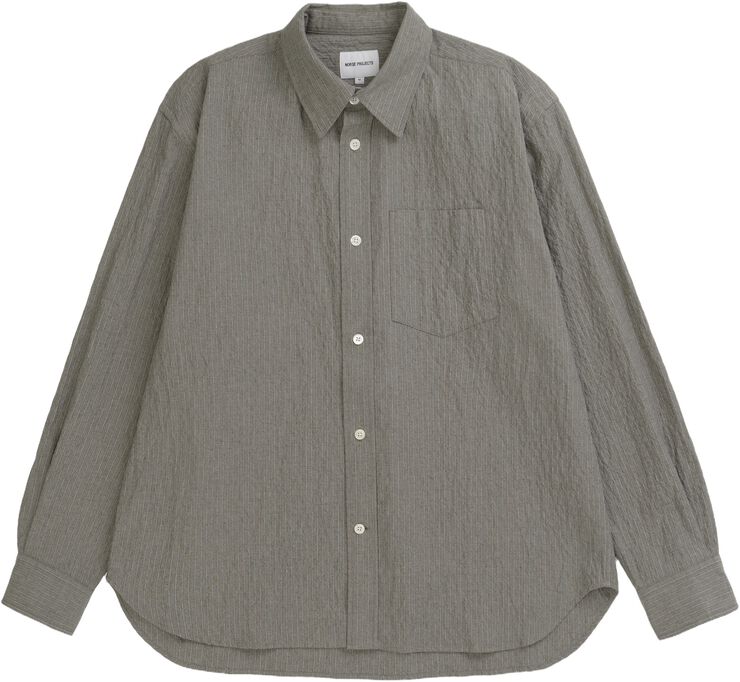 Falster Oversized Textured Stripe Shirt