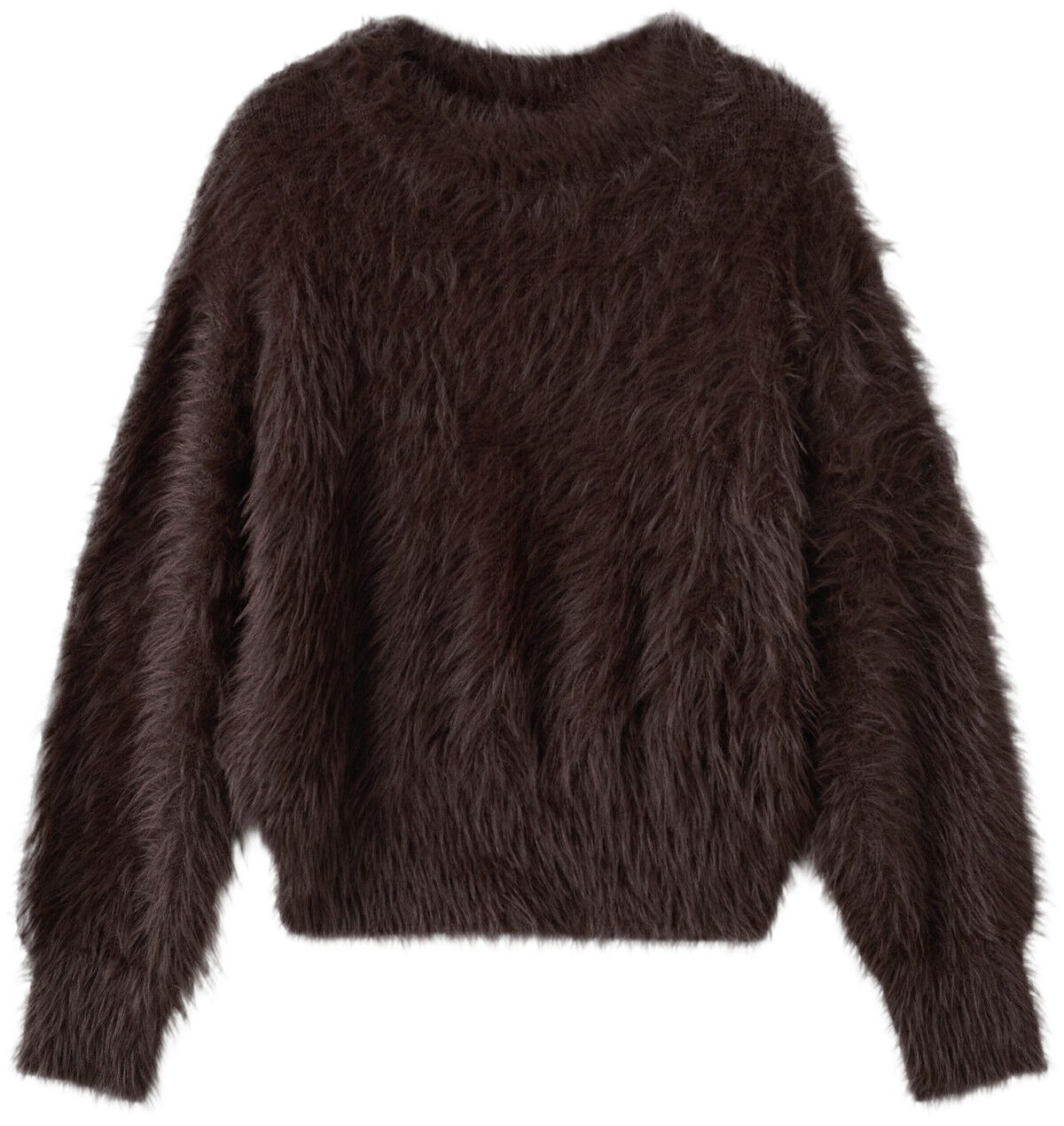 Faux-fur sweater