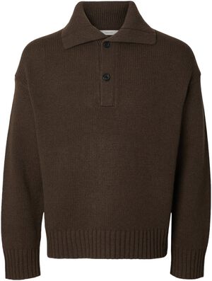 SLMCODY LS KNIT POLO COLLAR NOOS