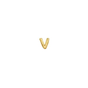 V Alphabet Single Earring