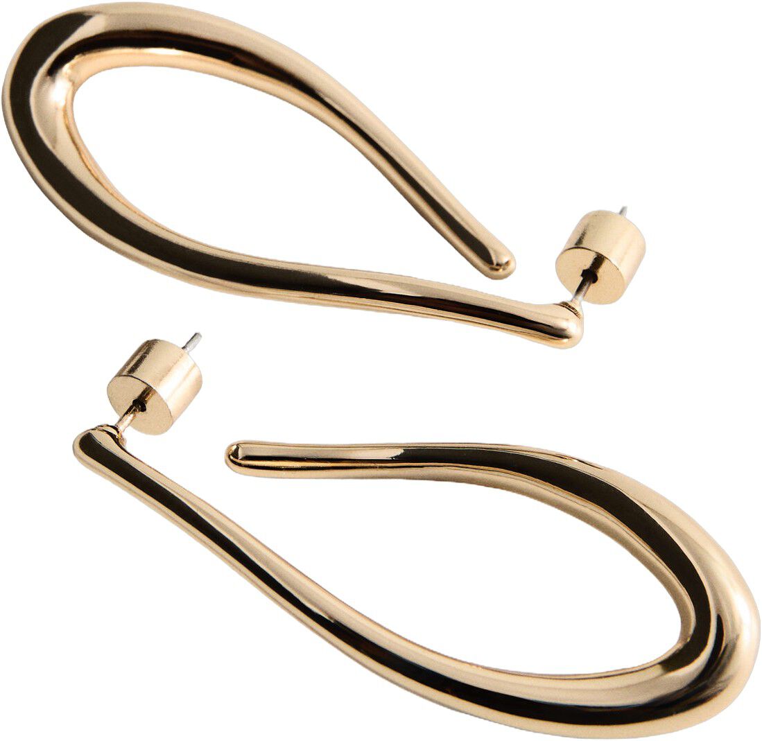 Twisted hoop earrings