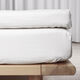 Økologisk kuvertlagen, percale - GOTS, hvid