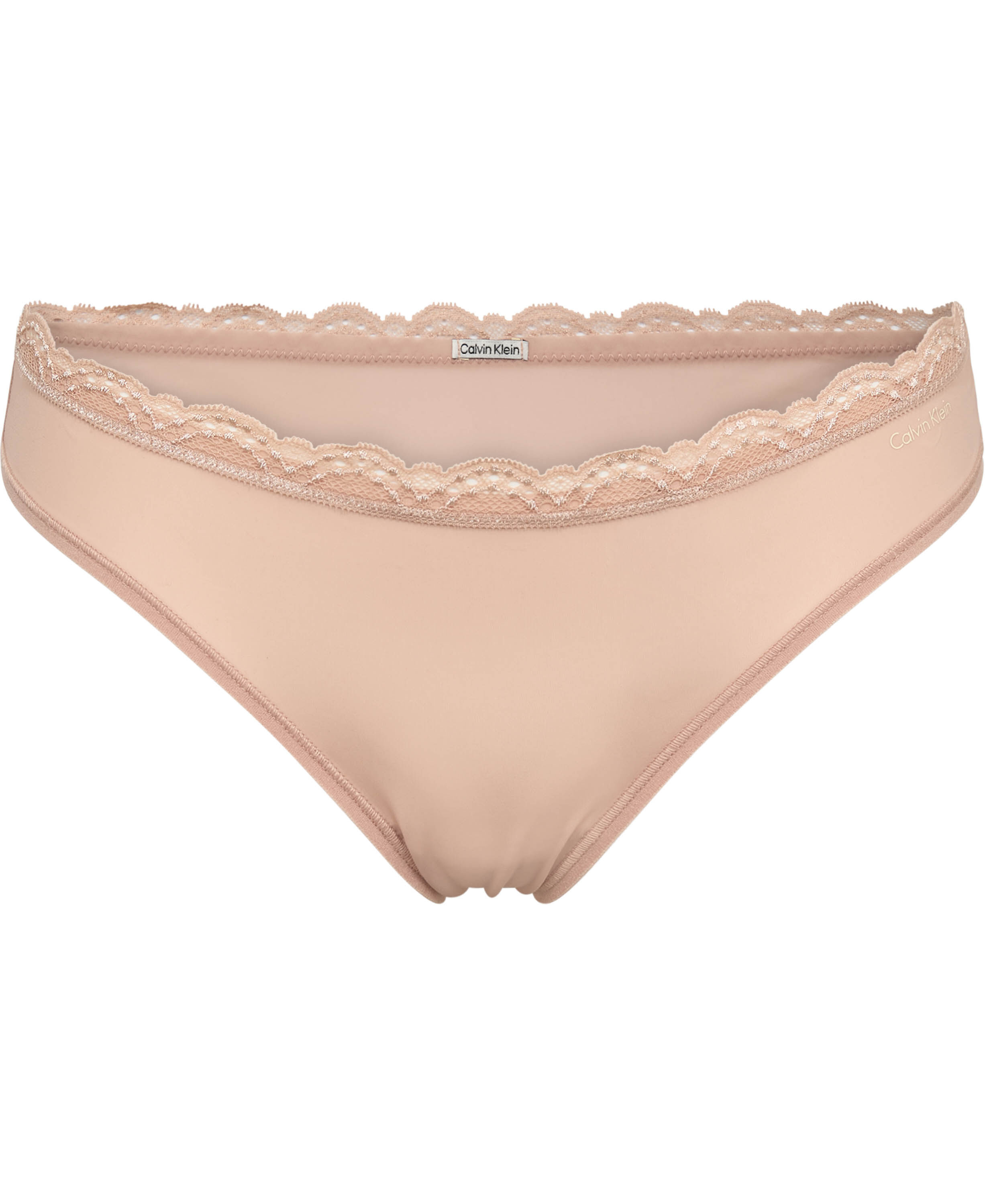 Lace Waistband Microfibre Thong