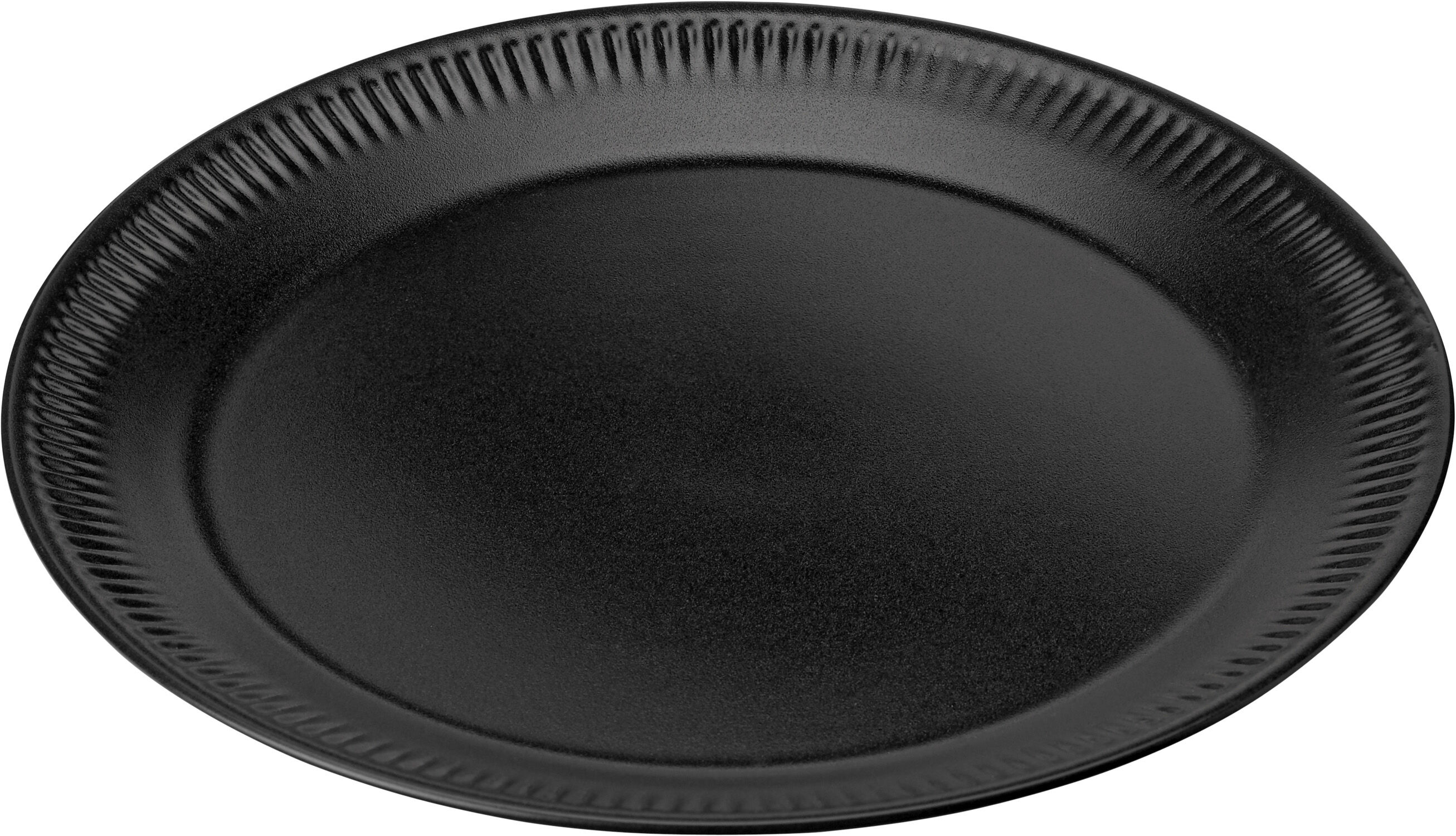 Knabstrup tallrik &Oslash; 22 cm black