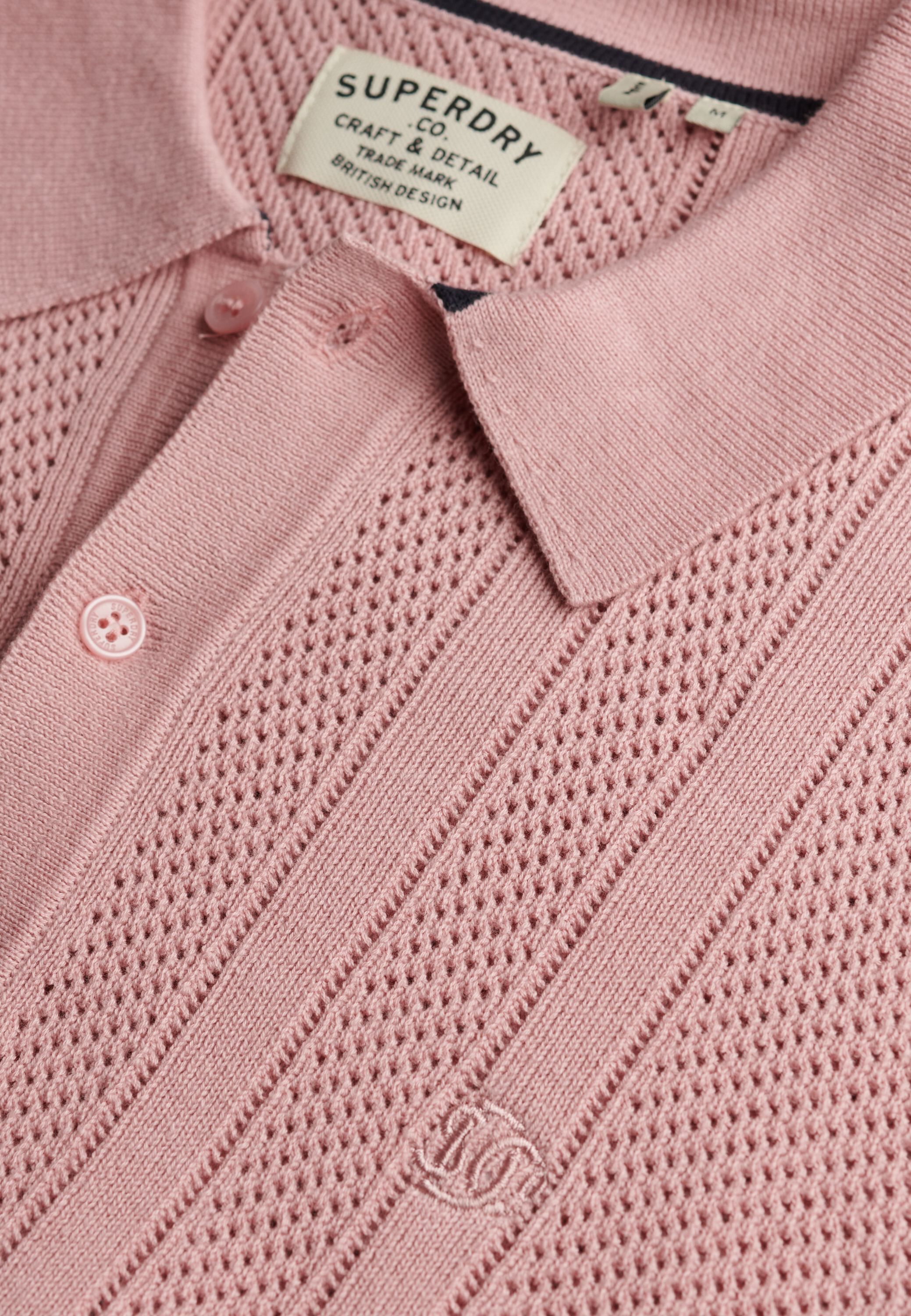 KNITTED TEXTURE S/S POLO