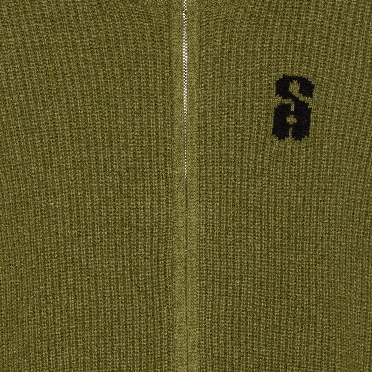 Two-Way Zip Wool Knit