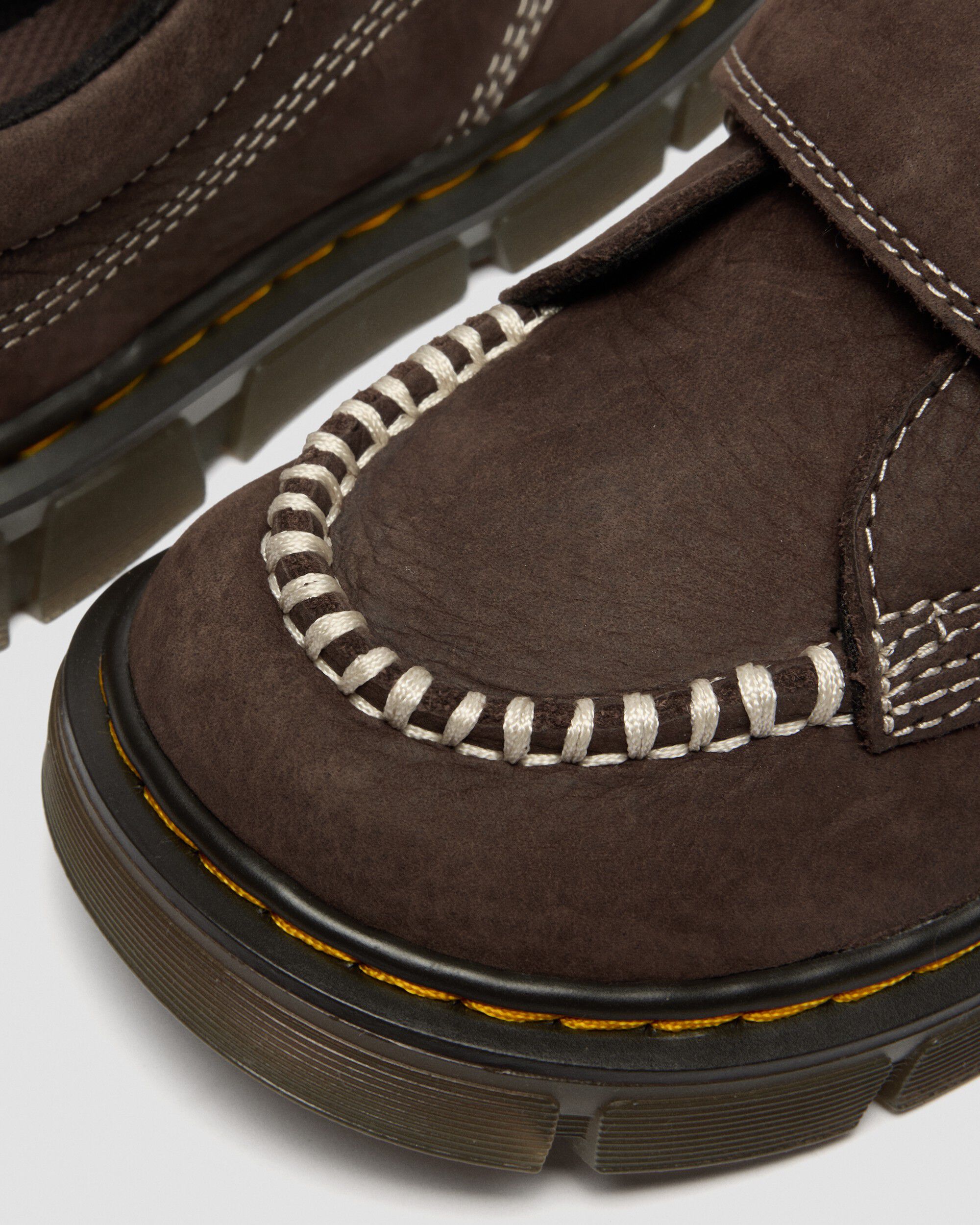 Raffe Mocc Shoe J Dark Brown Tumbled Nubuck