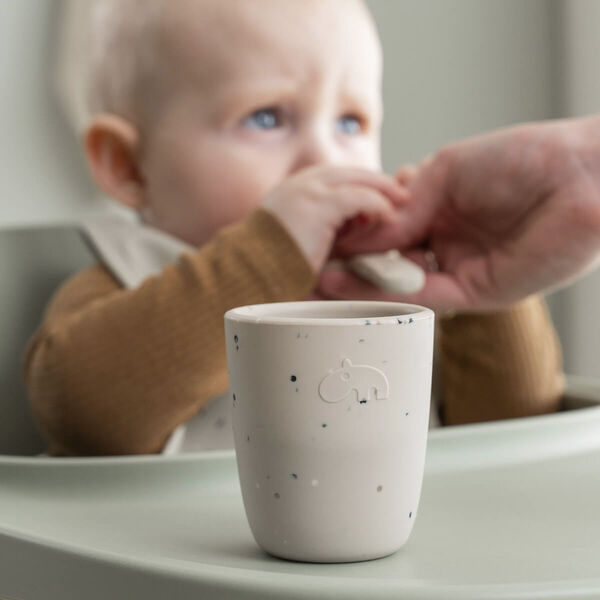 Silikone første spisesæt Birdee Sand