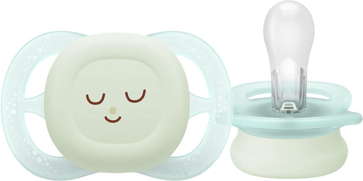 Philips Avent Soother ultra start Nighttime - Pakke med 2 -