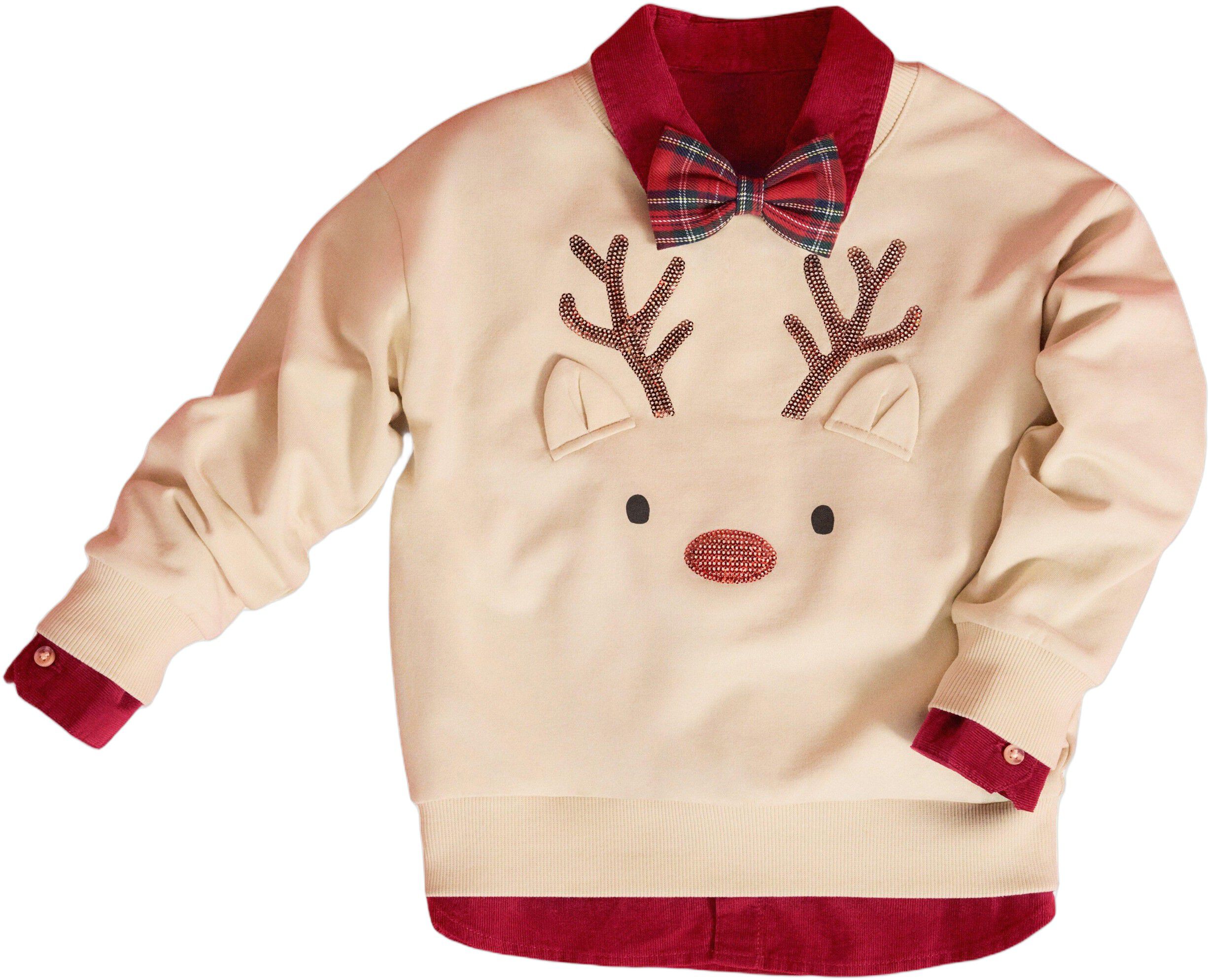 Soft jersey sweatshirt with a brush