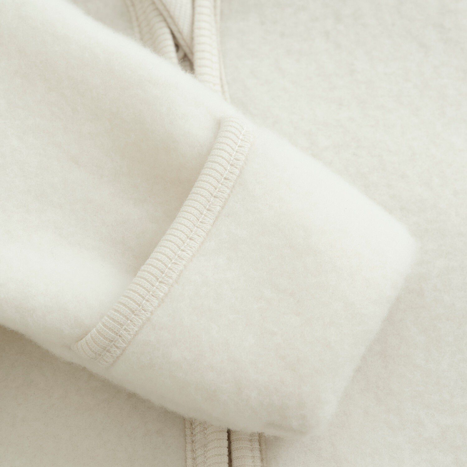 Pram Suit Ears Wool Fleece