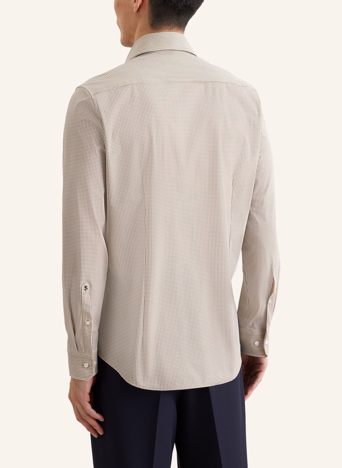 Performance shirt Slim 1/1 Kent-Collar Print