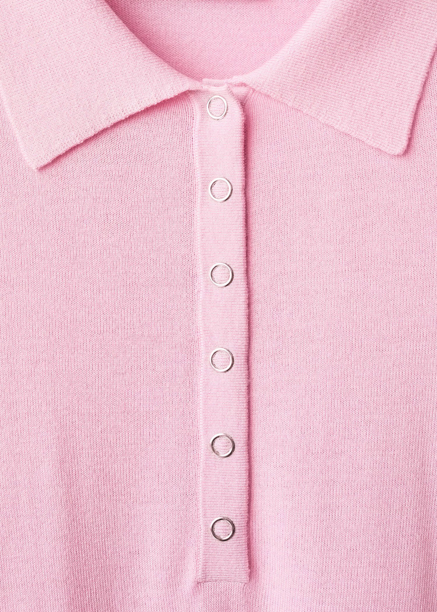 Long-sleeved polo-neck sweater