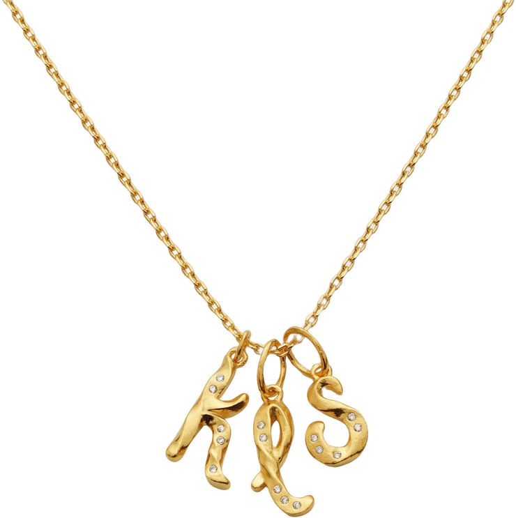 Alphabet Pendant Gold