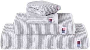 Original Towel White/Gray Striped