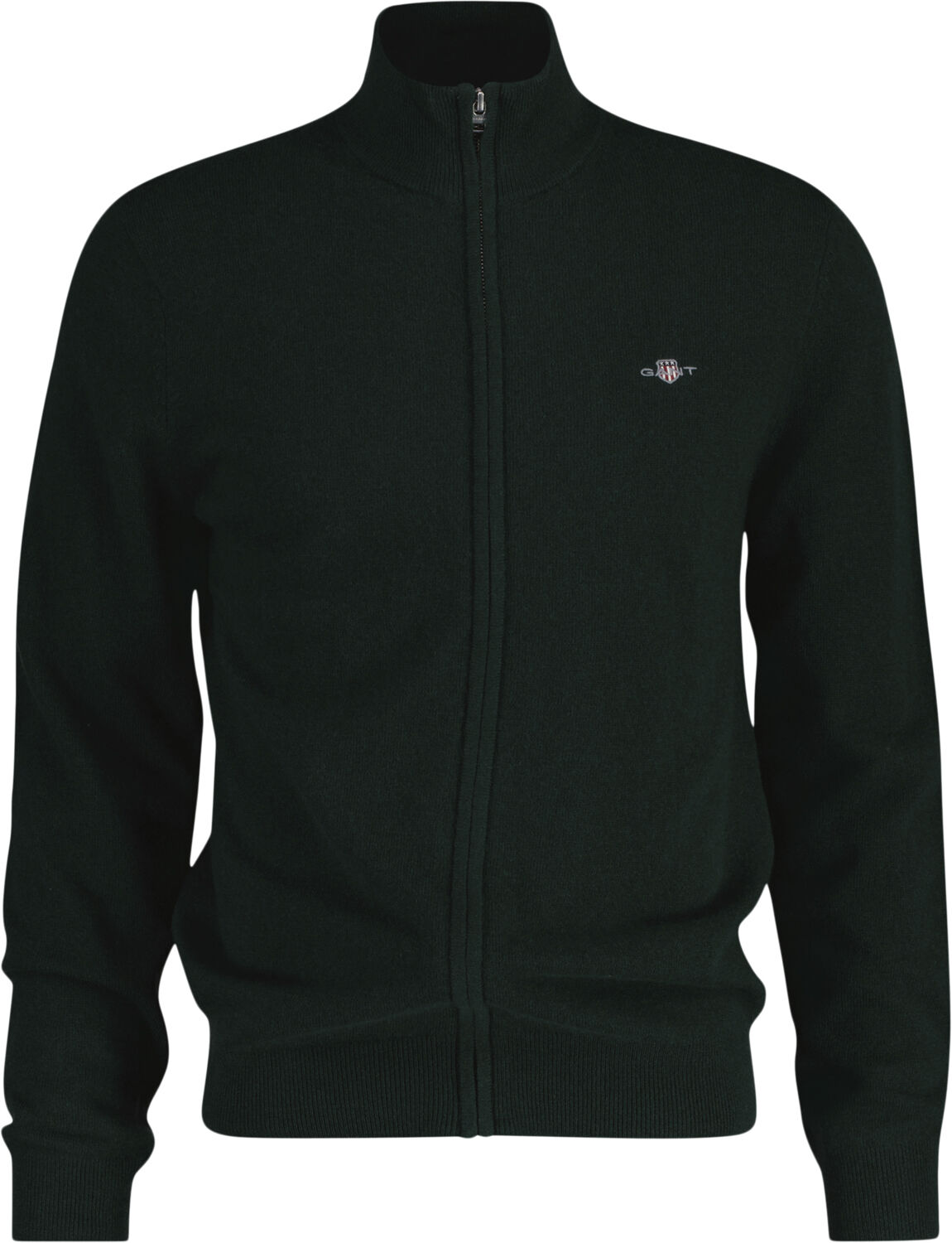 EXTRAFINE LAMBSWOOL ZIP CARDIGAN