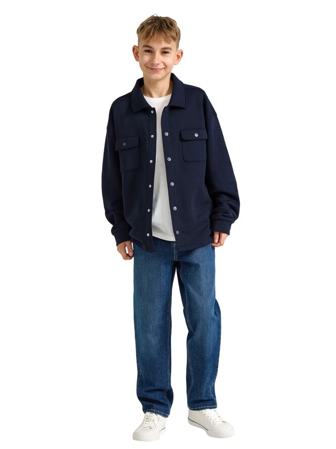 Soft overshirt in cotton jersey ble