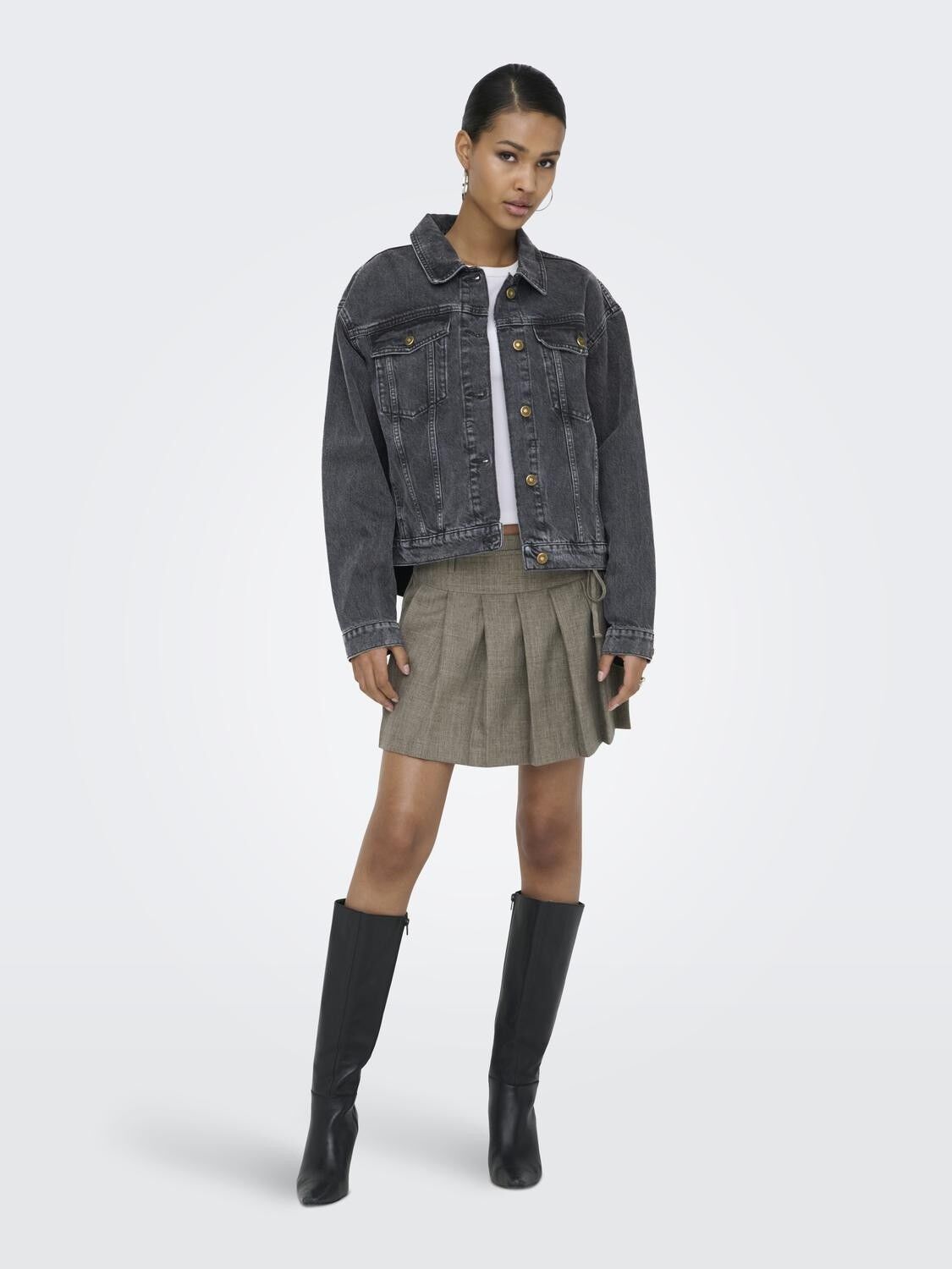 Onlharper Ls Boxy Dnm Jkt Sik