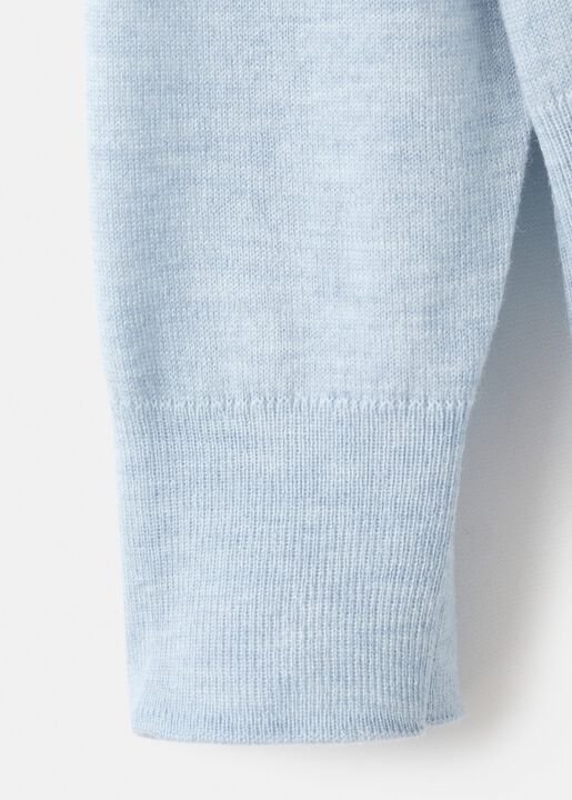 Fine-knit crew-neck sweater