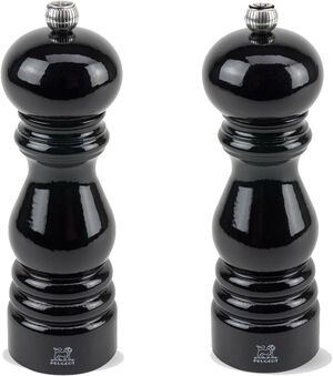 "Salt- og pepperkvernsett Paris 18 cm Svart lakk BÃ¸k"