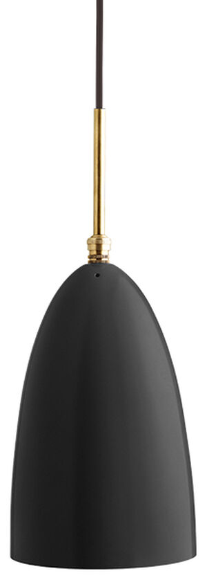 Grshoppa Pendant (Base: Brass, Shade: Black Semi Matt)