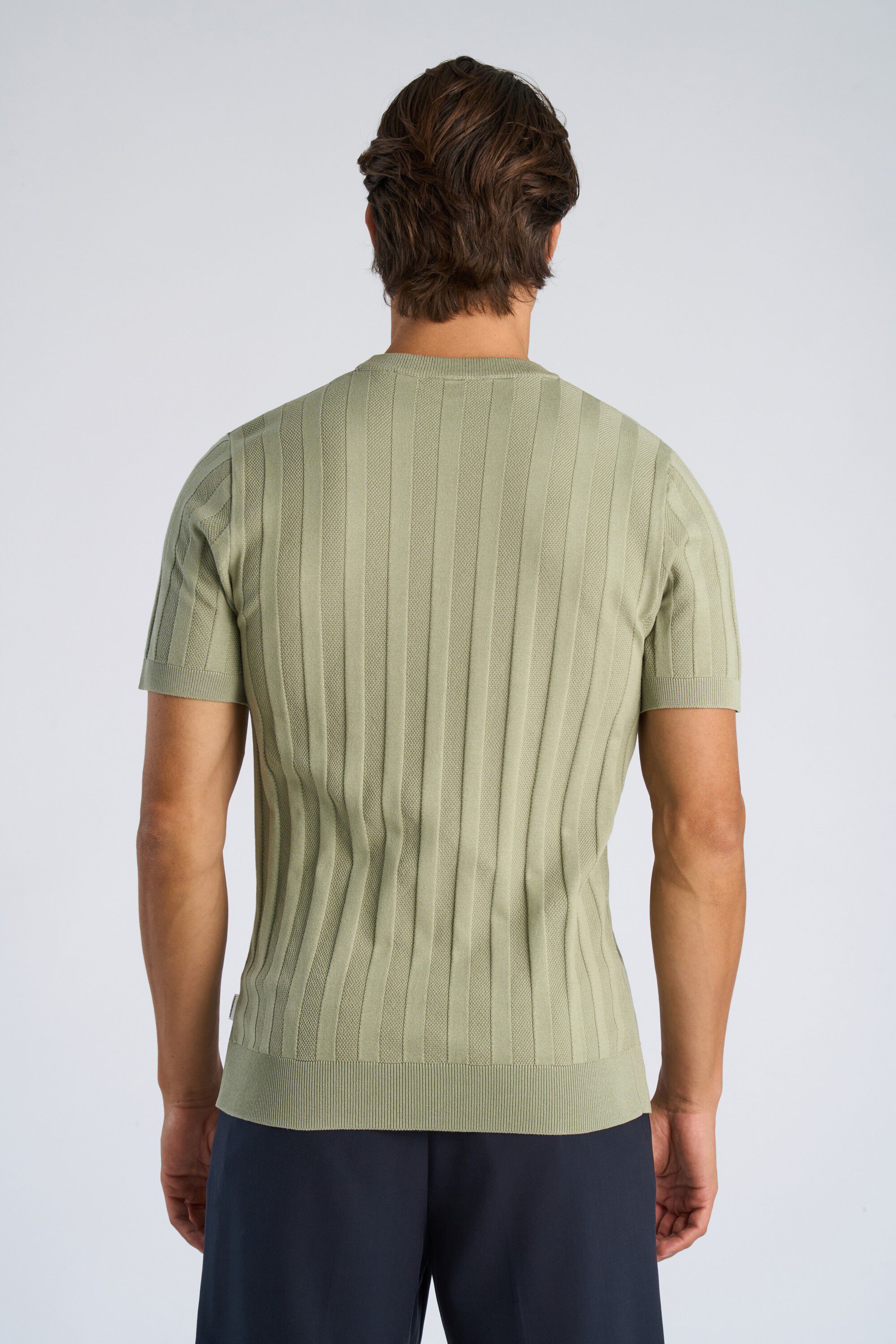 Knitted crew neck t-shirt