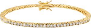 Women's Mini Tennis Bracelet in Gold