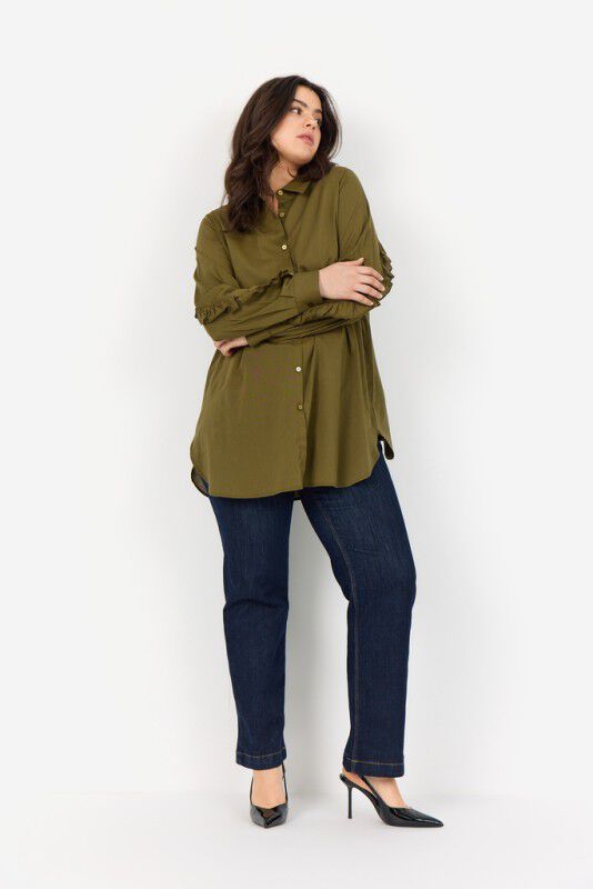 Curvy WA-NOMA 2 Skjorte M&oslash;rk sand