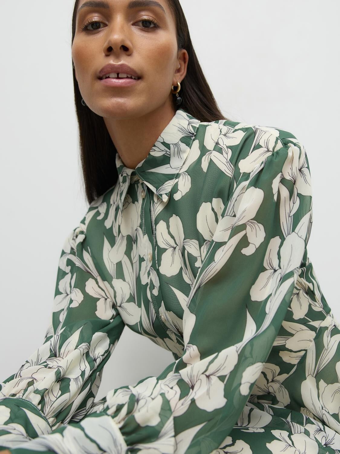 Awaubrie Ls Ankle Shirt Dress