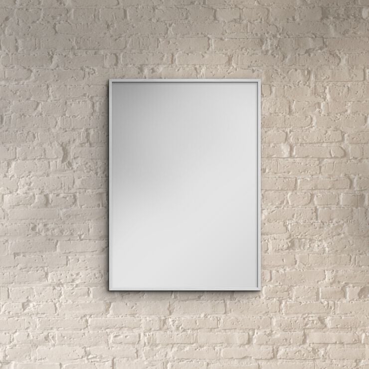 White Wood Mirror