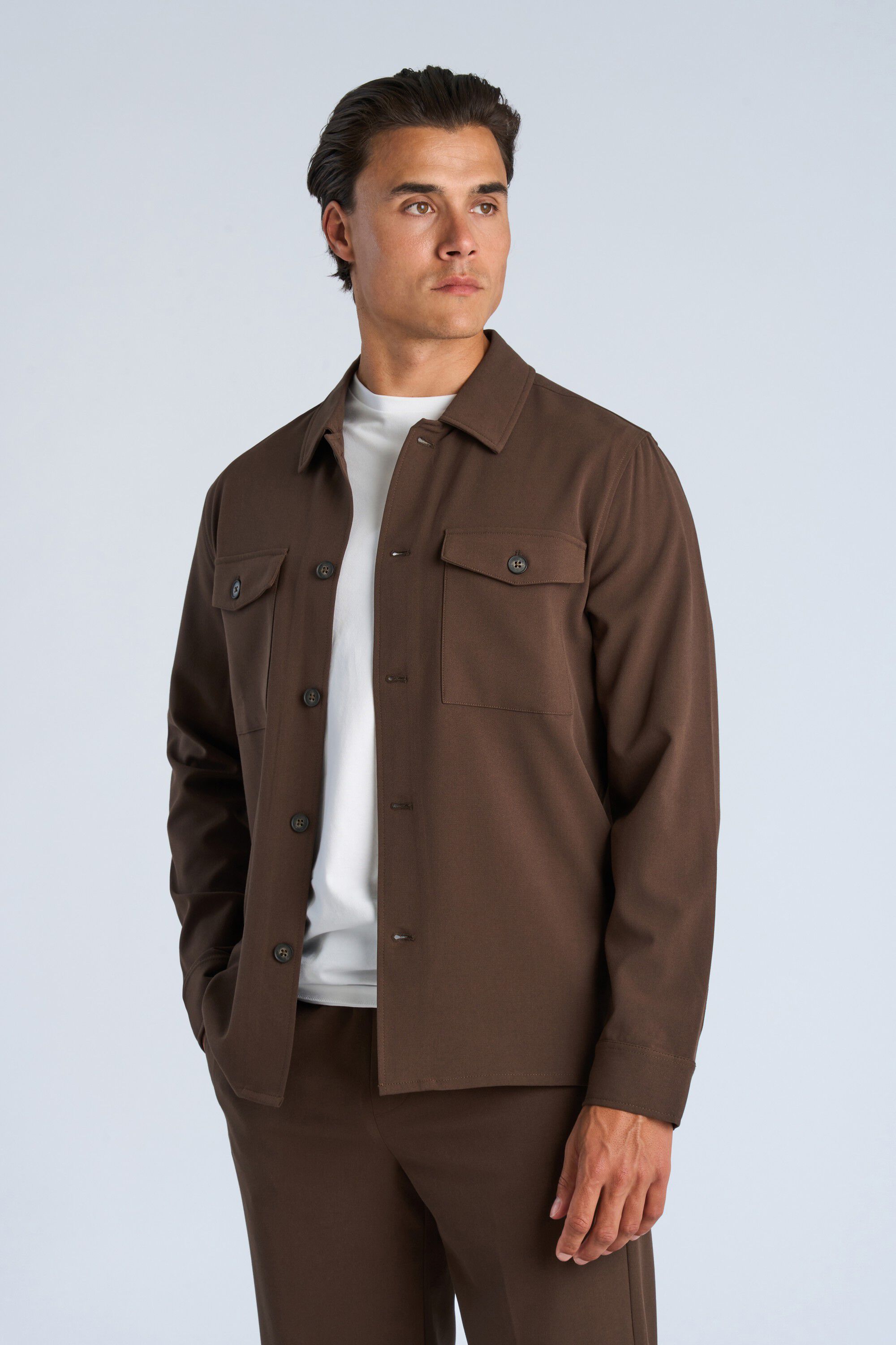 Relaxed formal overshirt