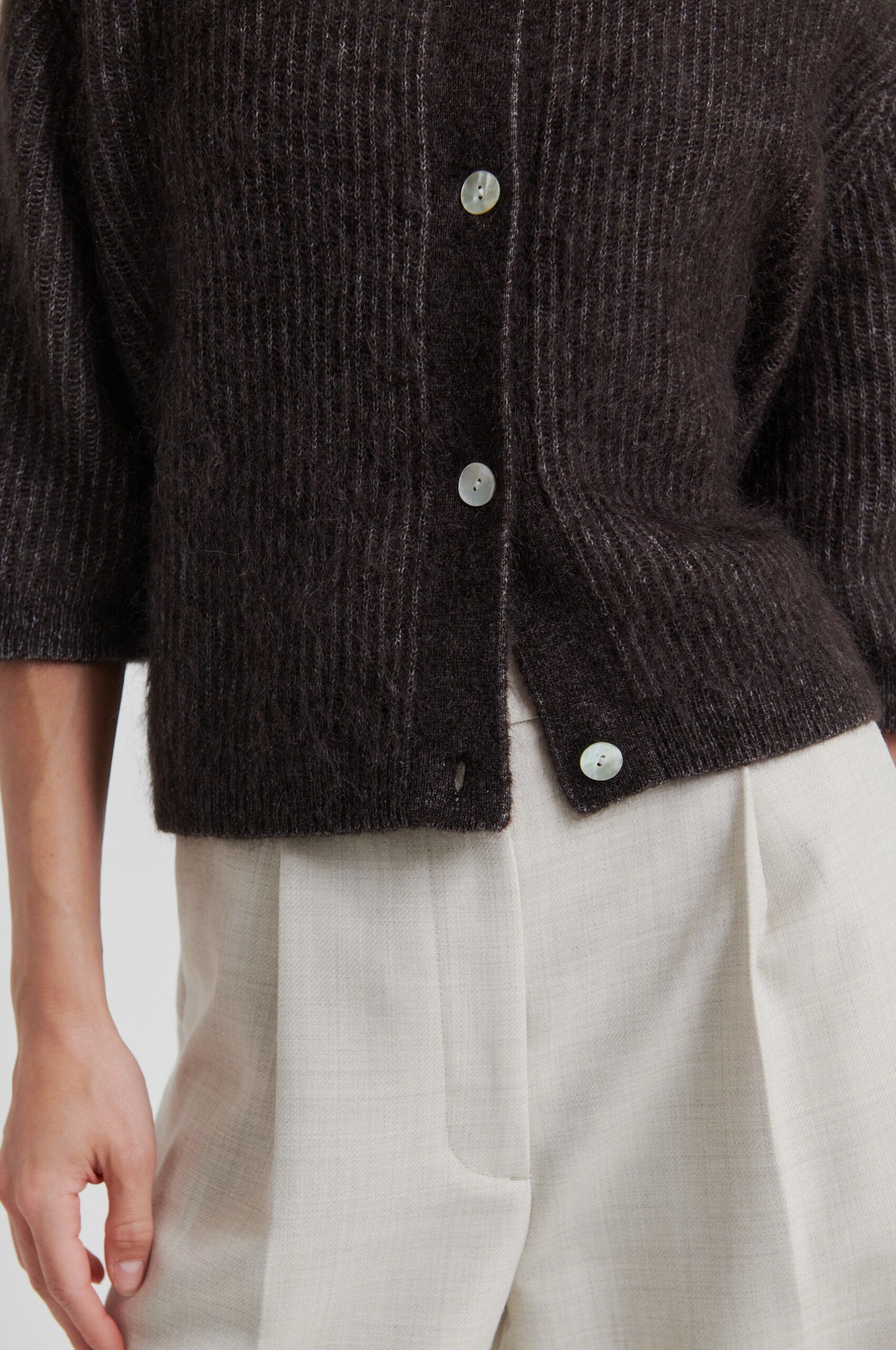Andrea Knit Rib Cardigan