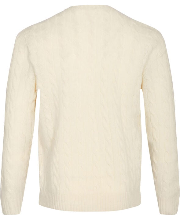 Cable-Knit Wool-Cashmere Sweater