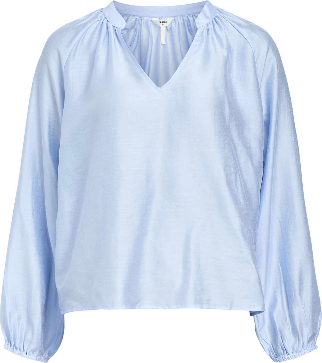 OBJHEIDI L/S LO V-NECK TOP NOOS