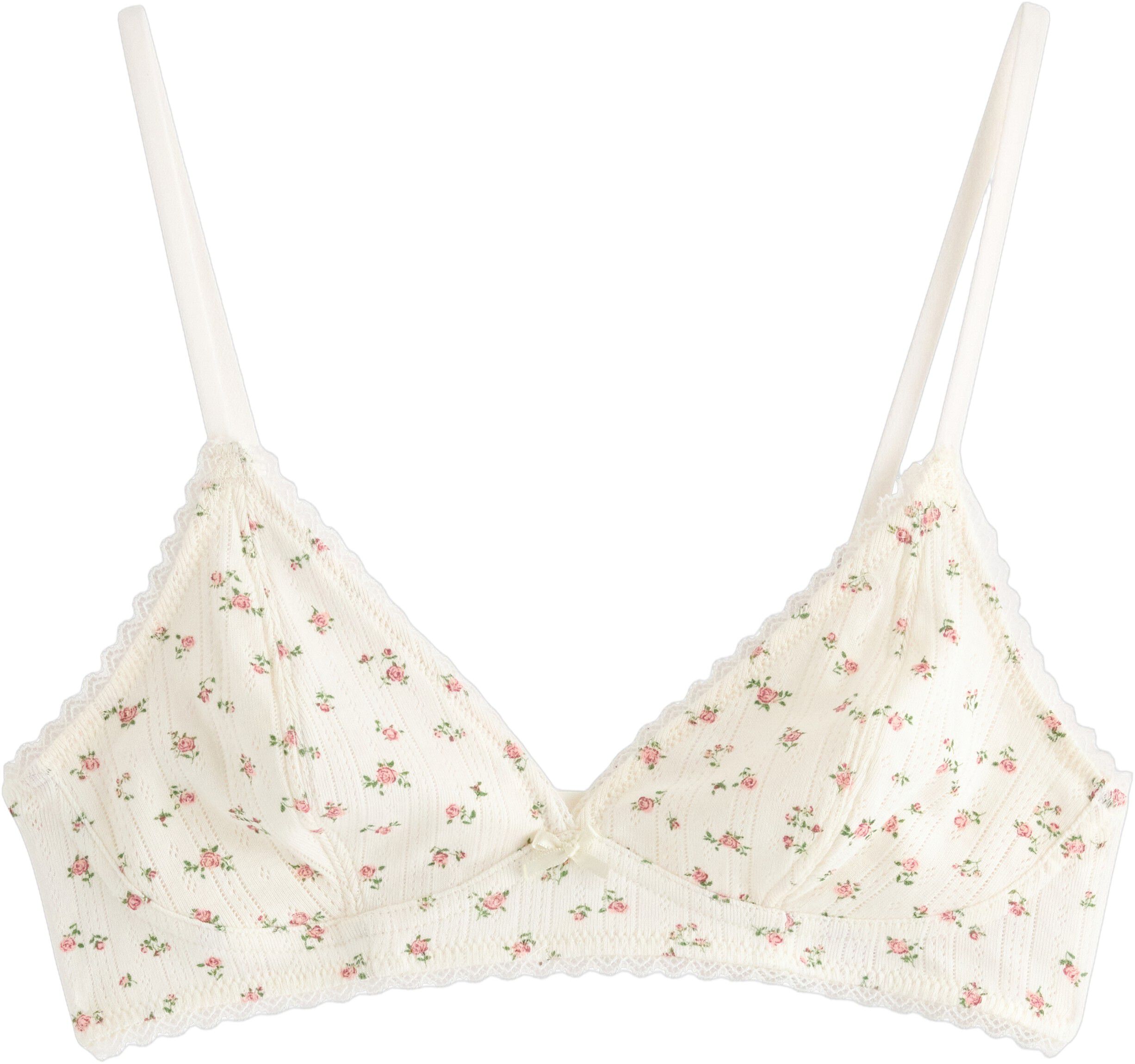 Bra soft top POINTELLE cotton