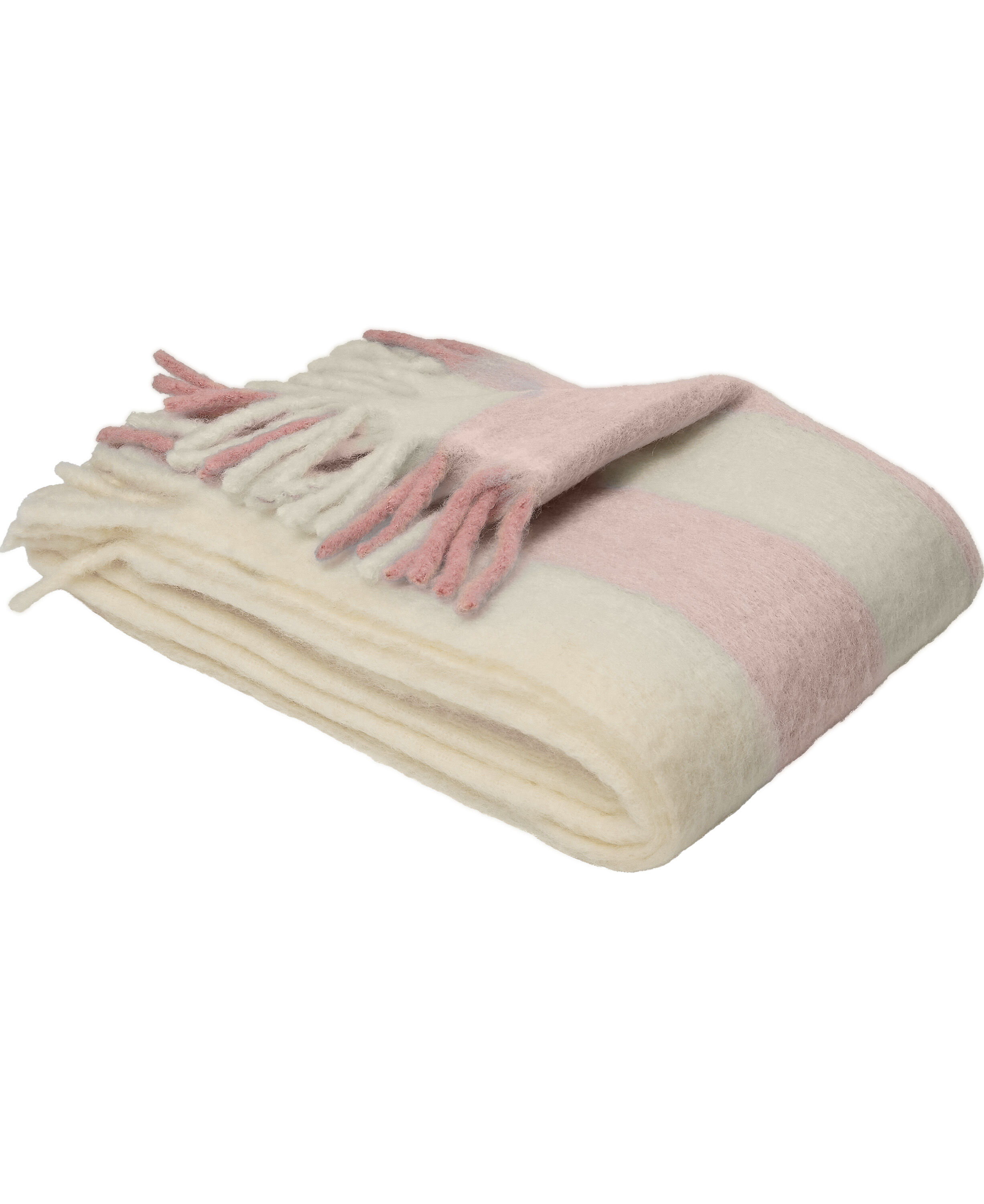 Fluffy pl&auml;d, Randig