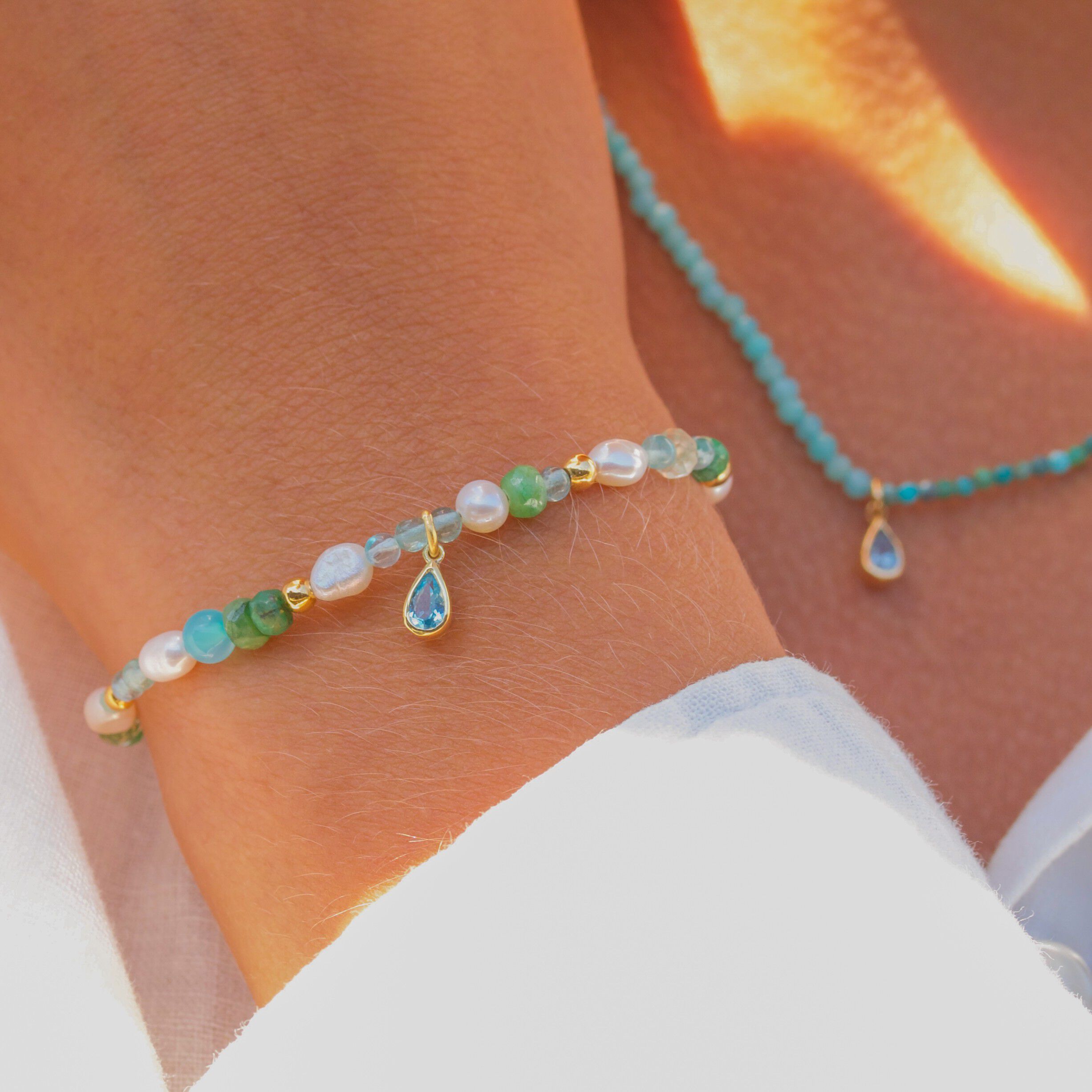 Water Drop Pure Pearl Bracelet