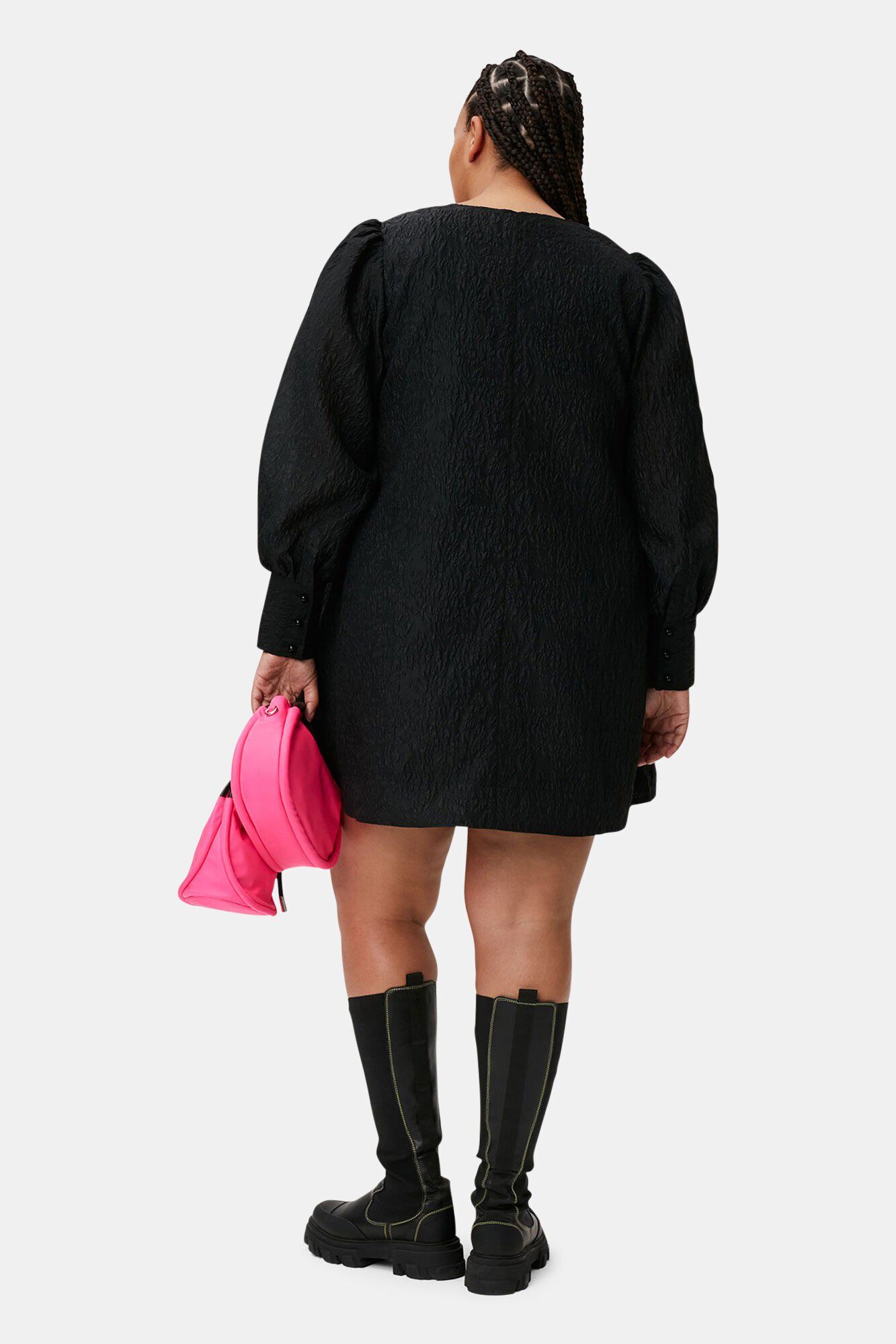 Minikl&auml;nning i jacquardtyg