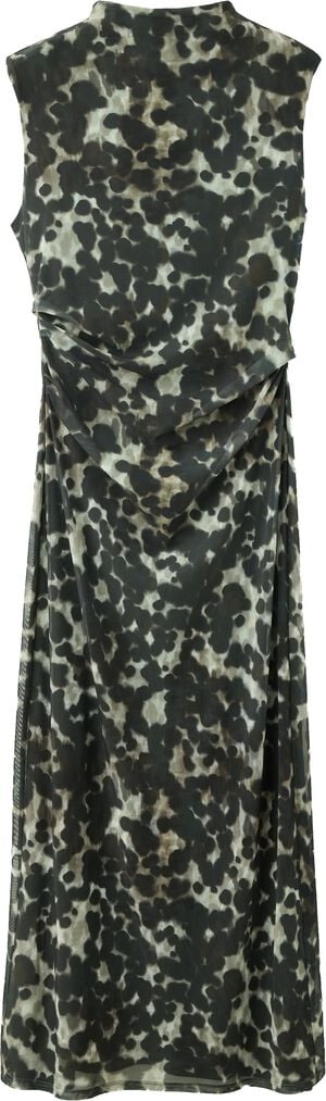 Printed mesh dress