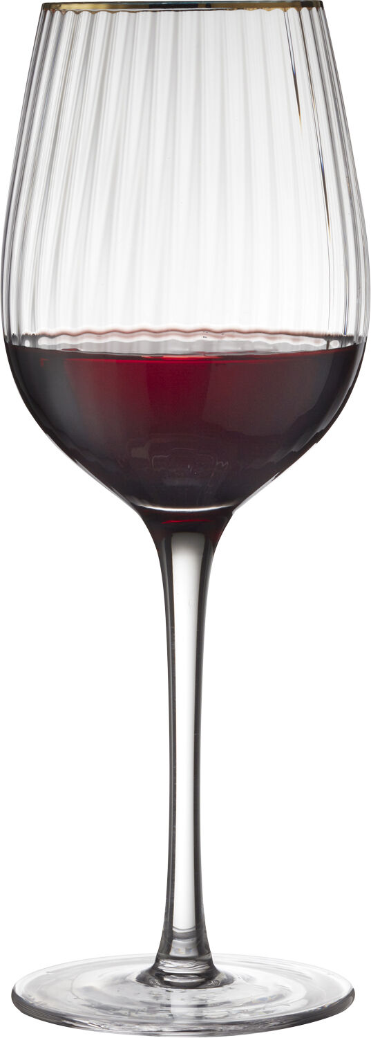 R&ouml;dvinsglas Palermo Gold 40 cl 4 st